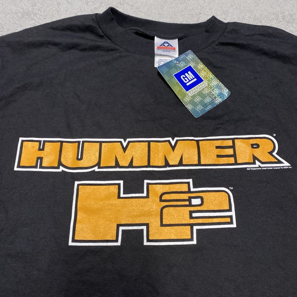 Hummer H2 Promo T Shirt Medium Black Y2K GM Vintage NOS NEW Rare
